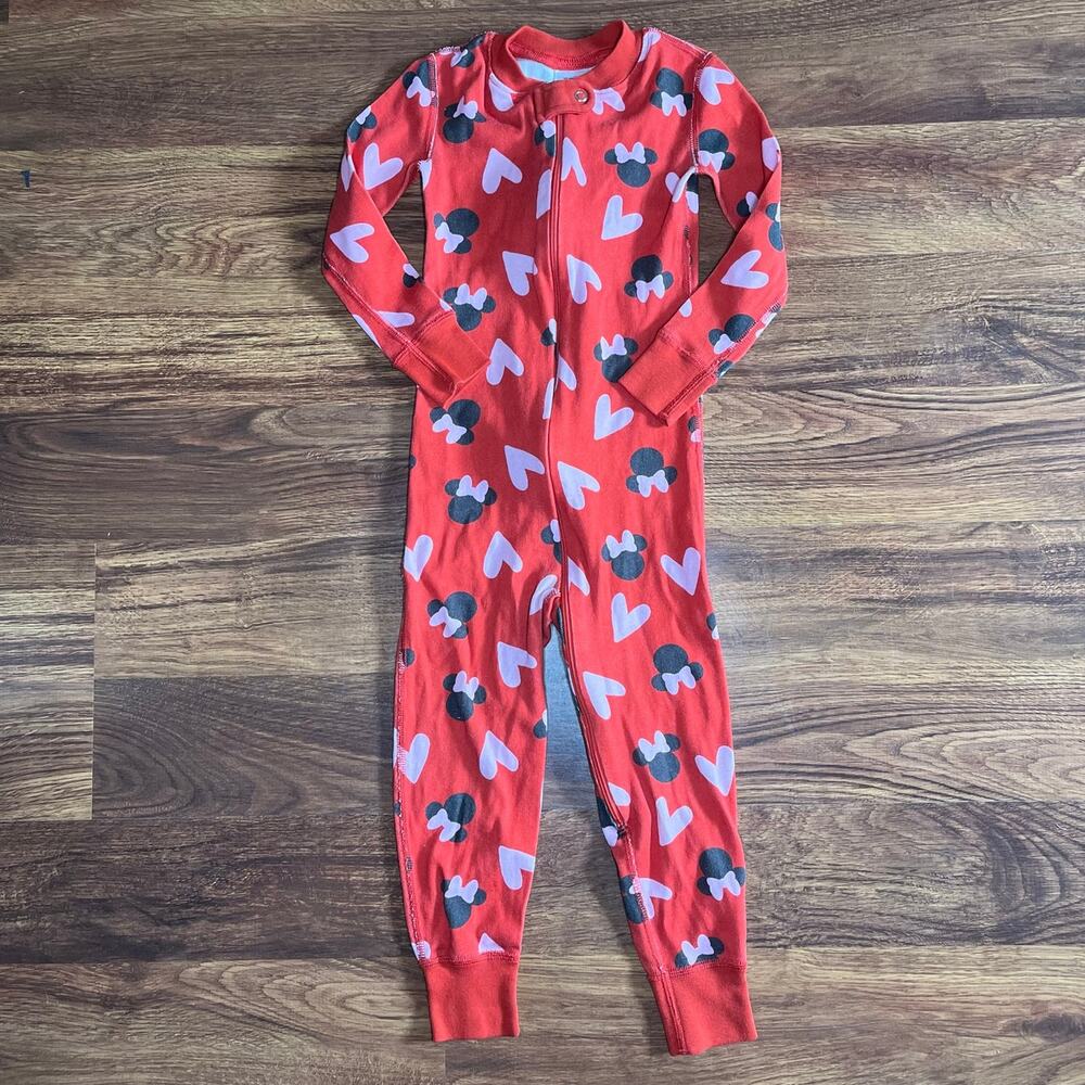 Hanna Andersson Disney Minnie and Heart Organic Cotton Pajamas Pjs Size 3T